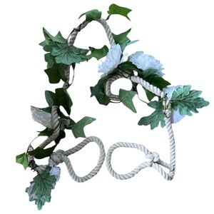 Wedding Flower Dog White Rose Rope Leash Homemade, Not Meant For A Dog The Pulls
